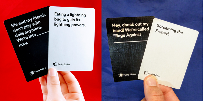 reviewing cah family edition